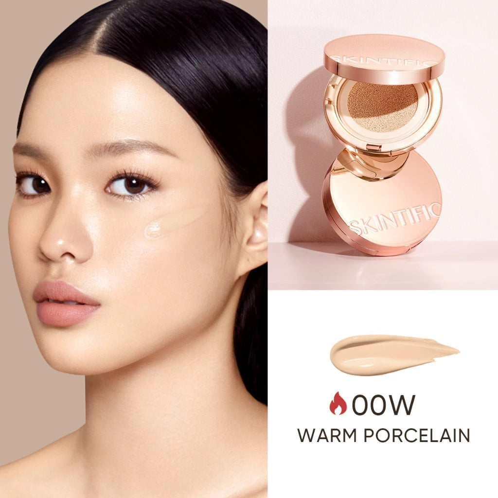Skintific Cover All Perfect Cushion Foundation - 00W Warm Porcelain Full Size