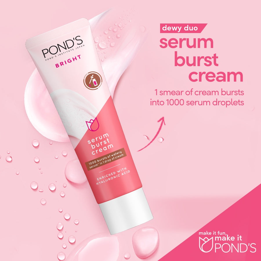 Pond's Bright Beauty Serum Burst Cream Skin 20g