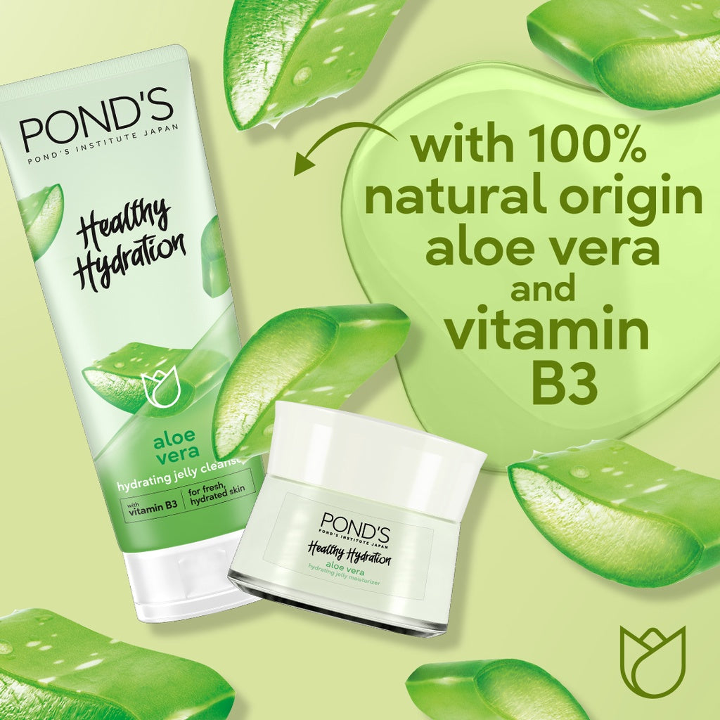 Pond's Healthy Hydration Aloe Vera Hydrating Jelly Cleanser 100g