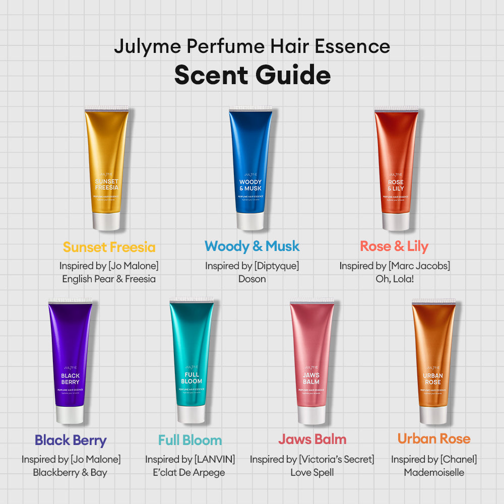 JULYME Perfume Hair Essence (Hair Mask) 80ml - Rose & Lily