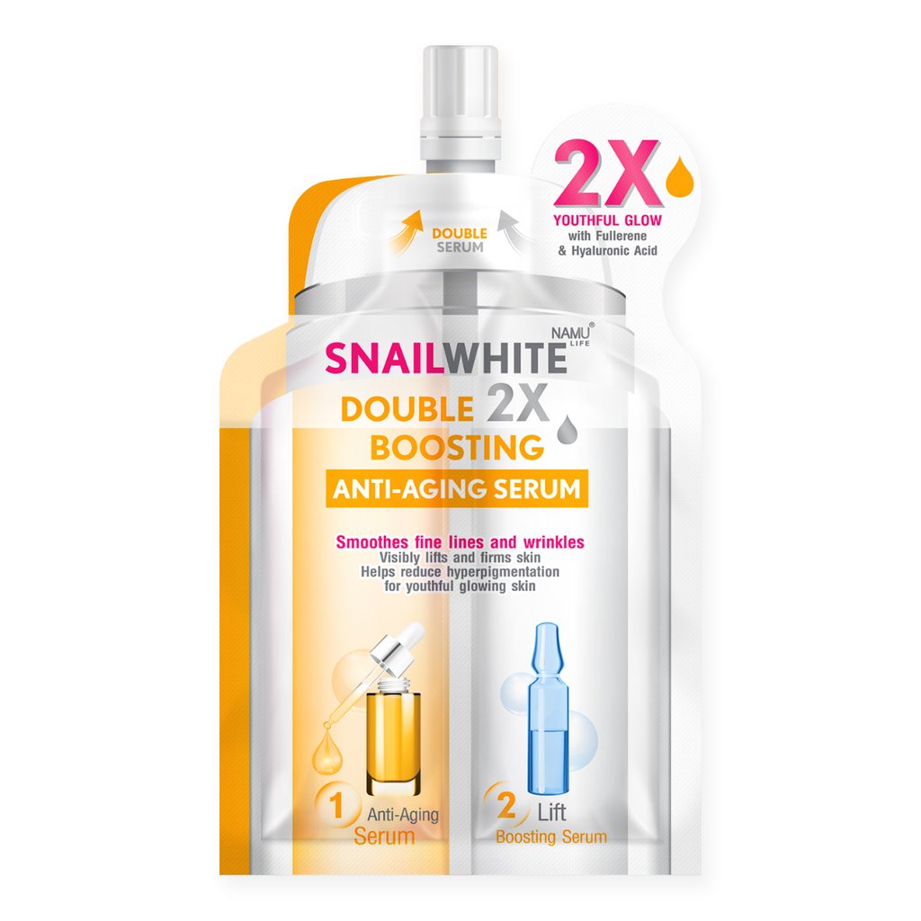 SNAILWHITE Double Boosting Anti-Aging Serum 4ml + 4ml