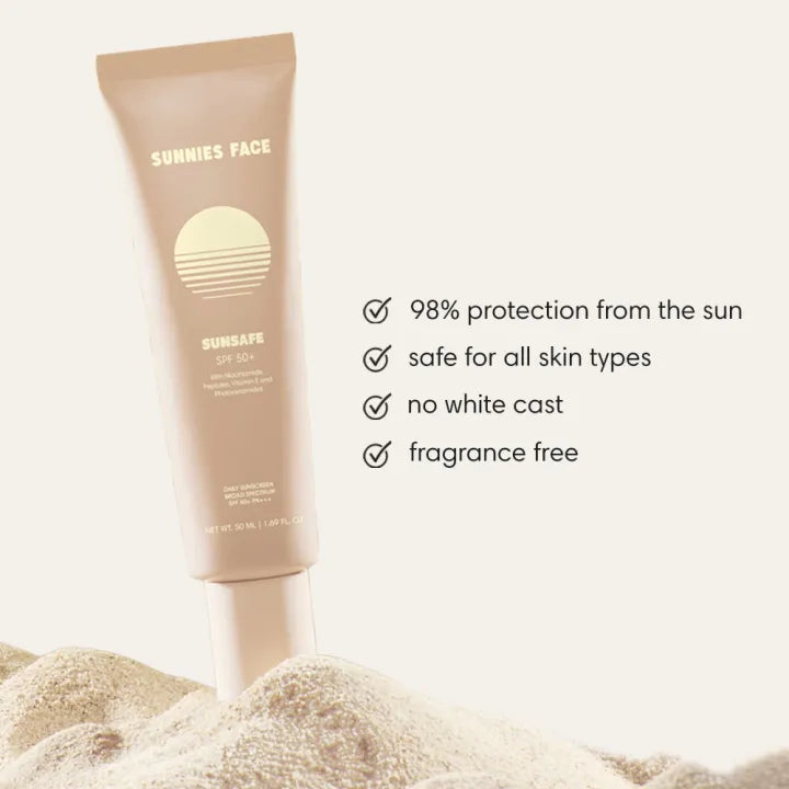 Sunnies Face Sunsafe (Invisible SPF 50+ PA++ Serum Sunscreen)