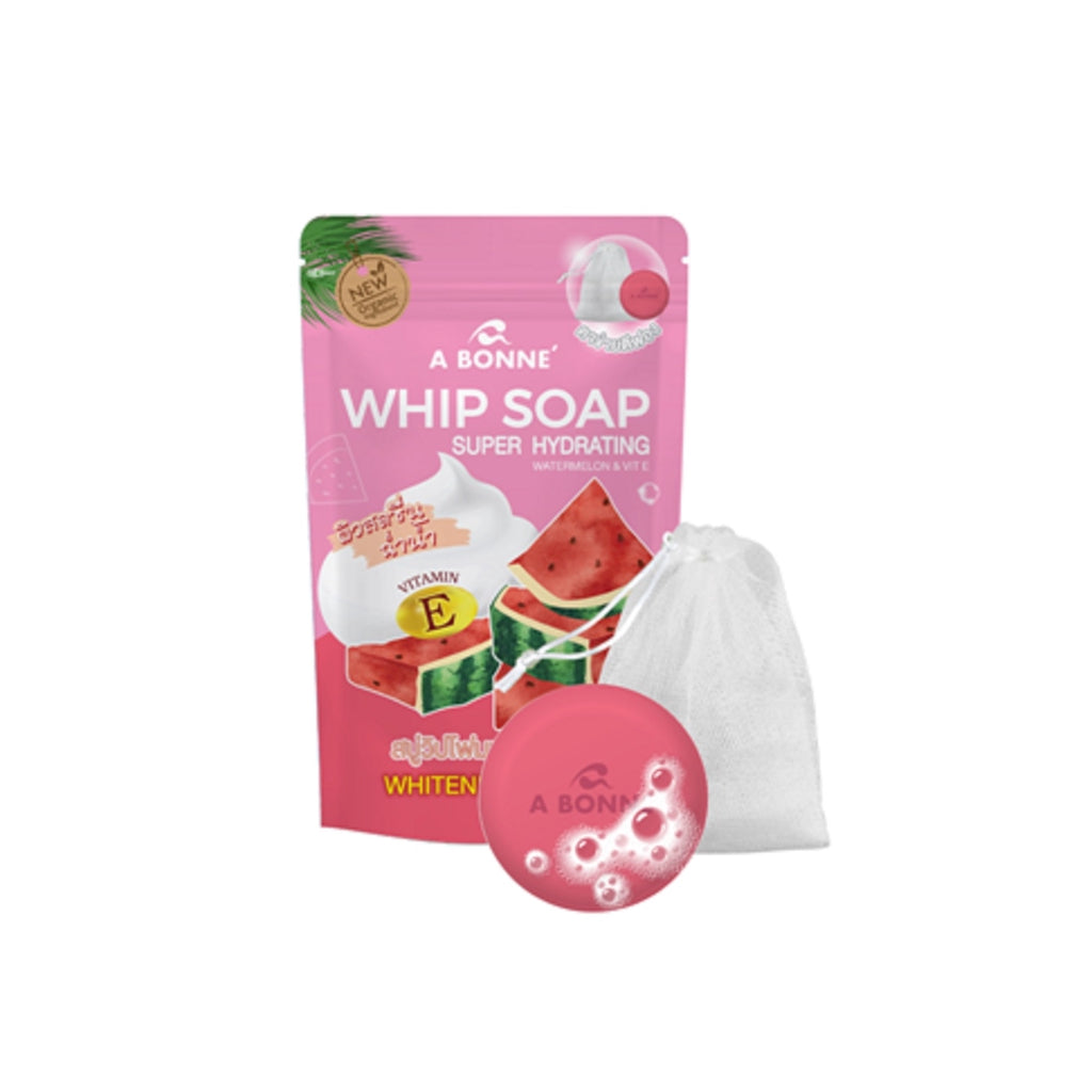 A Bonne Whip Soap Super Hydrating Watermelon & Vitamin E 100g