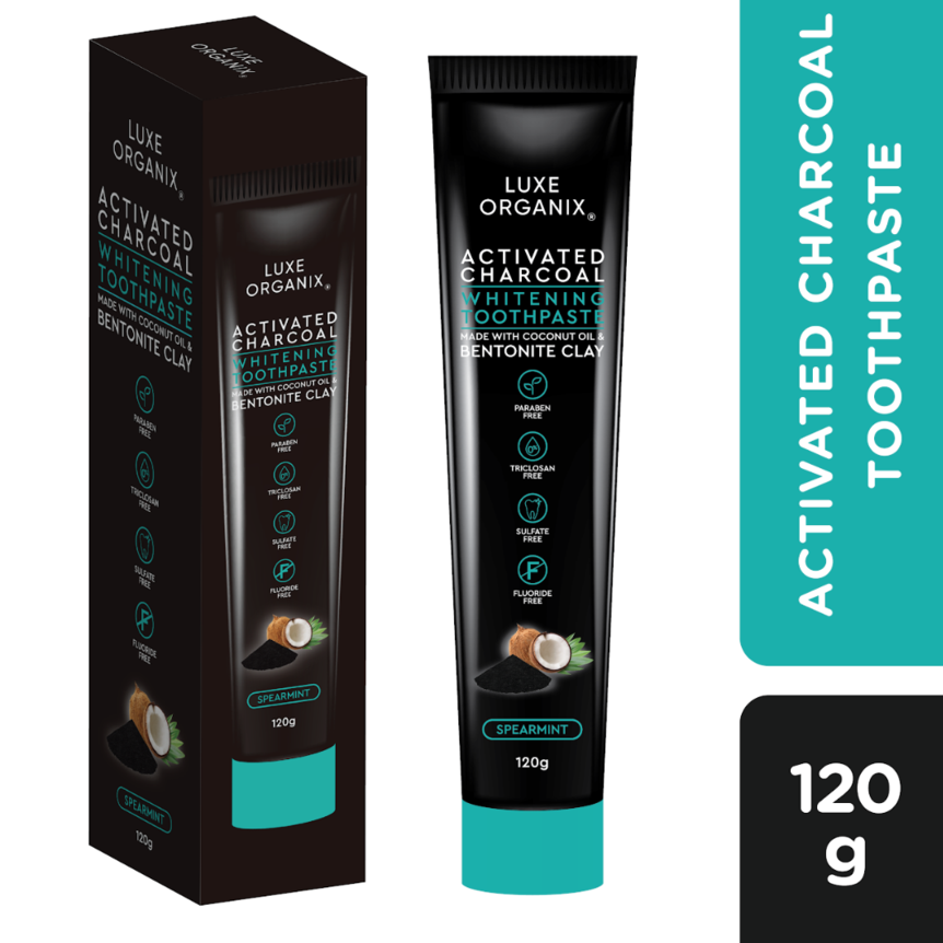 Luxe Organix Activated Charcoal Whitening Toothpaste 120g