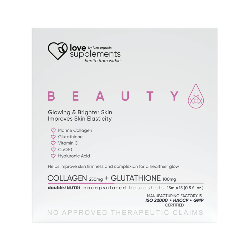 Love Supplement By Luxe Organix Beauty Liquidshot 15ml (15 pieces/box)