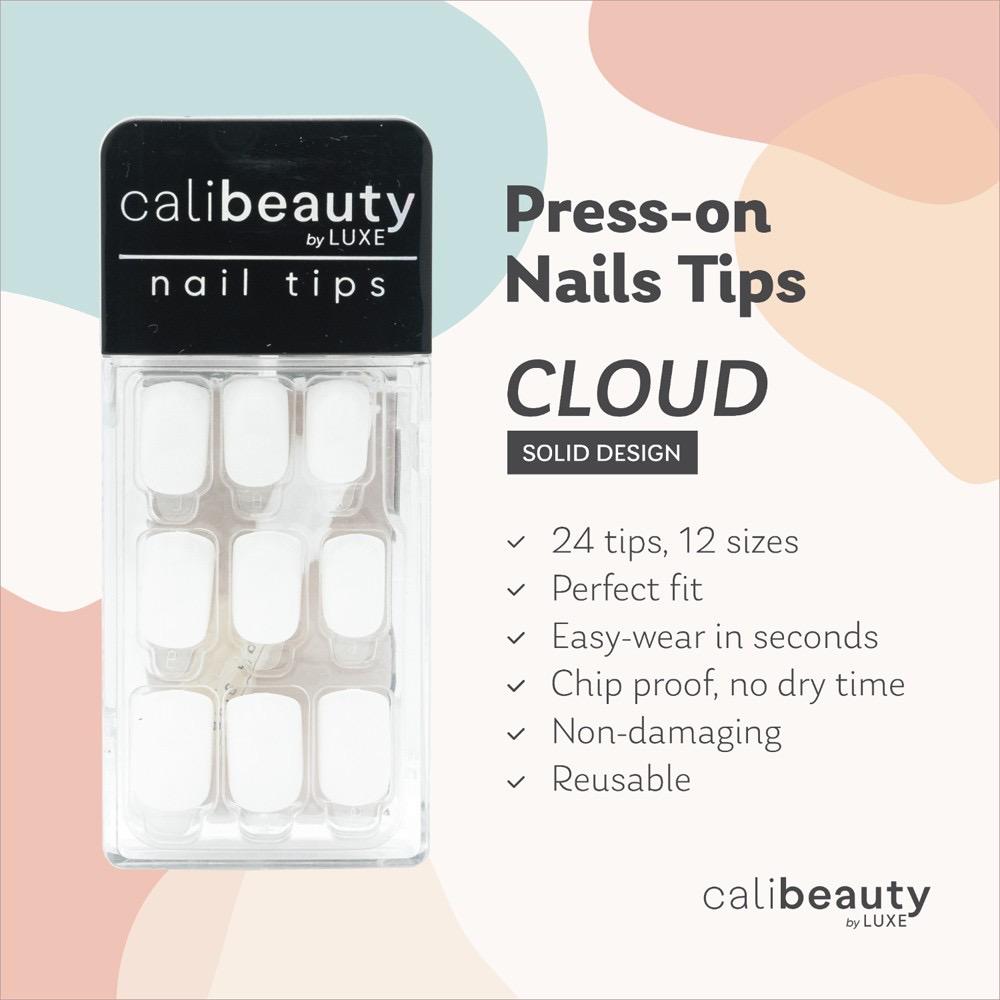 Cali Beauty Press-On Nail Tips (Cloud)