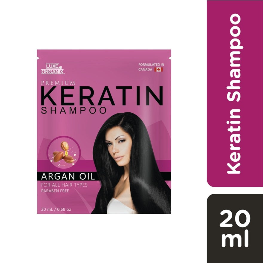 Luxe Organix Argan Keratin Treatment Shampoo 20ml x 6