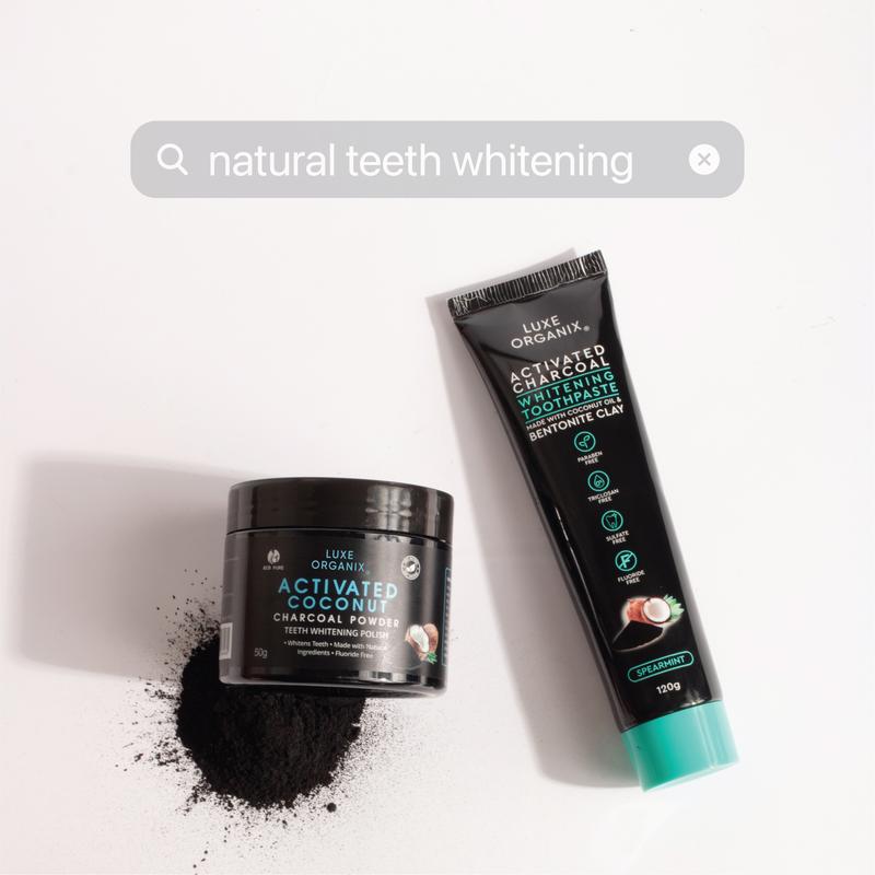 Luxe Organix Activated Charcoal Whitening Toothpaste 120g