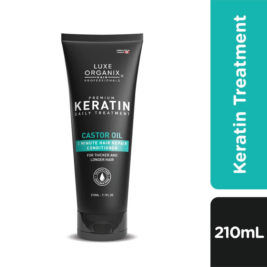 Luxe Organix Premium Keratin Castor Oil 210ml