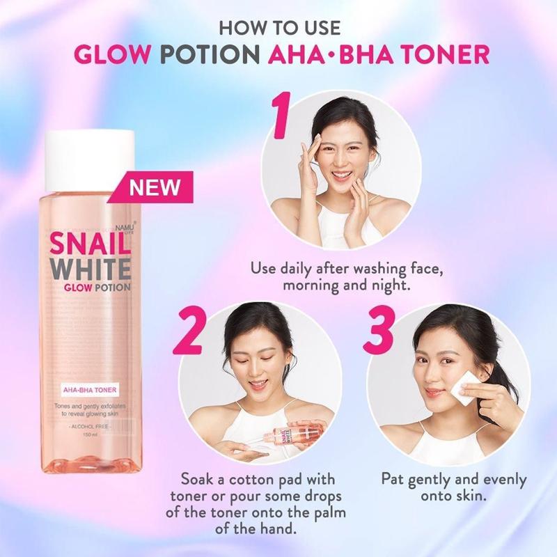 SNAILWHITE Glow Potion AHA-BHA Toner 150ml