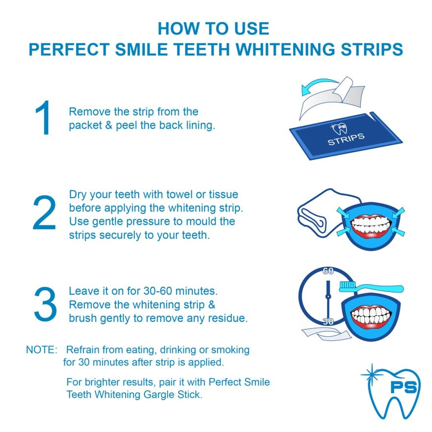 Perfect Smile Teeth Whitening Strip 8pcs