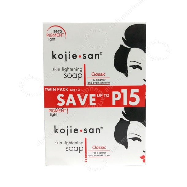 Kojie San Skin Lightening Soap with Classic Twin Pack 65g x 2S