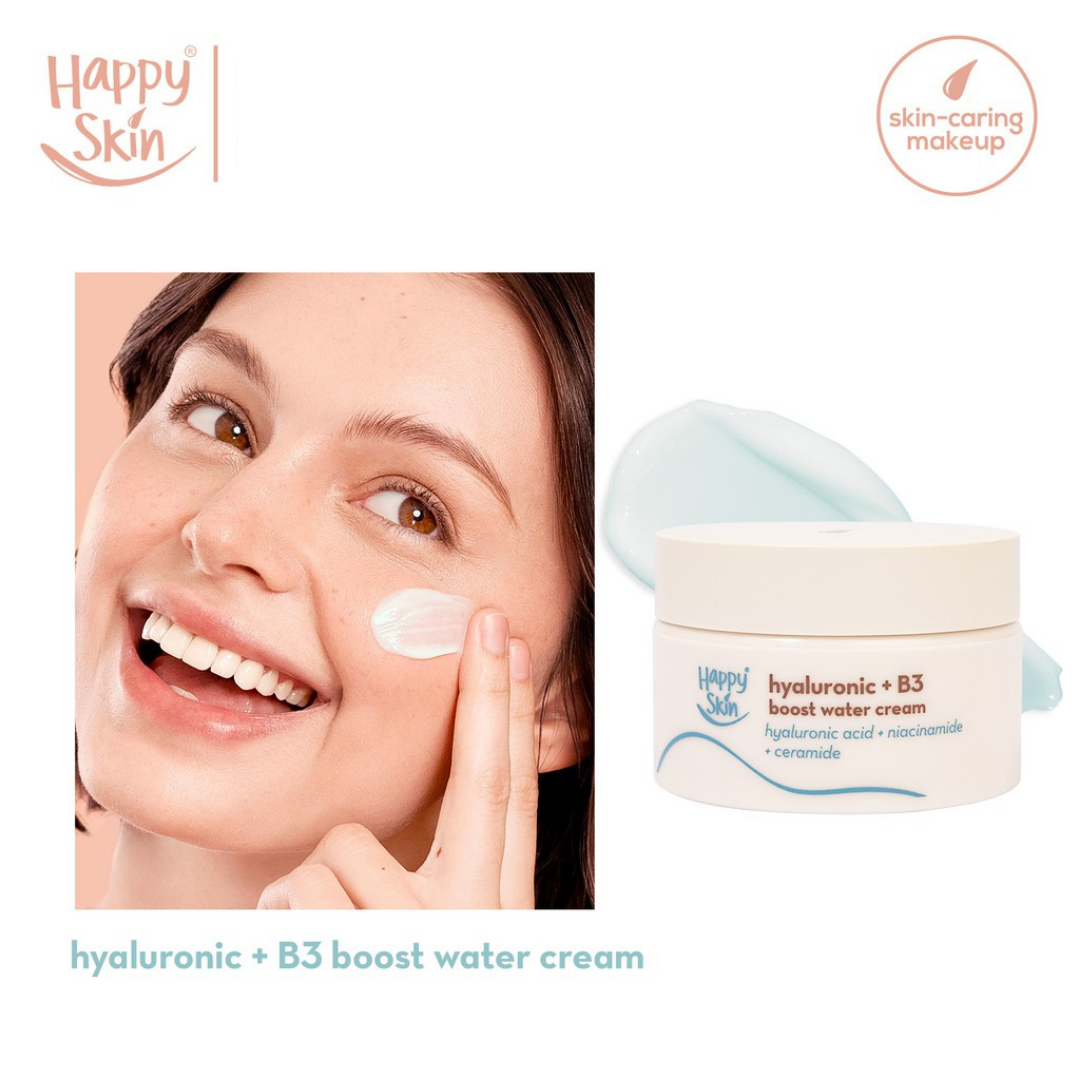 Happy Skin Hyaluronic + B3 Boost Water Cream 30g
