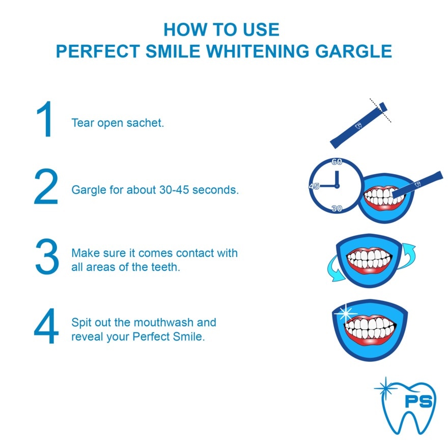 Perfect Smile Whitening Gargle Stick 10ml B1T1