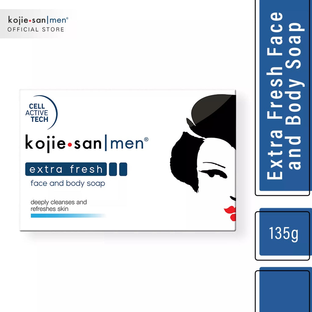 Cell Active Tech Kojie San Men Extra Fresh Face and Body Soap 135g