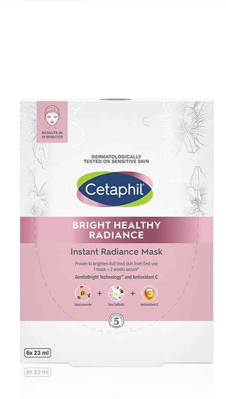 Cetaphil Bright Healthy Radiance Instant Radiance Sheet Mask - NEW