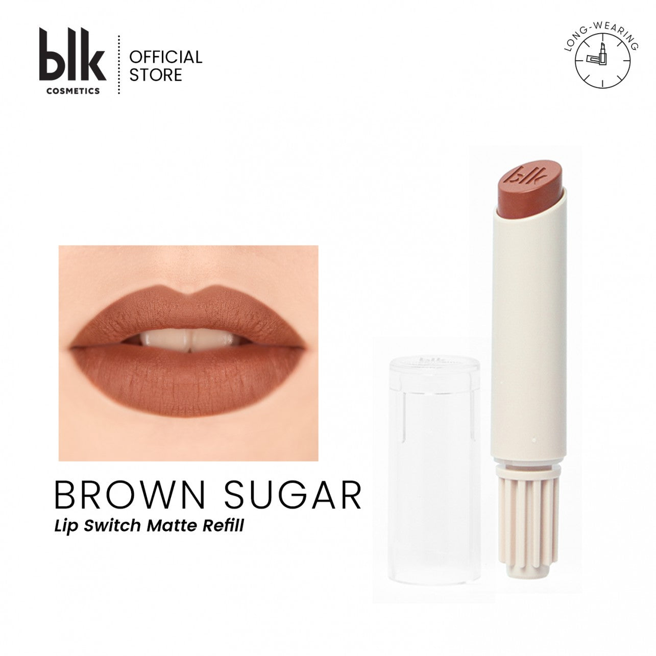 blk Cosmetics Universal Lip Switch Matte Refill (Brown Sugar)
