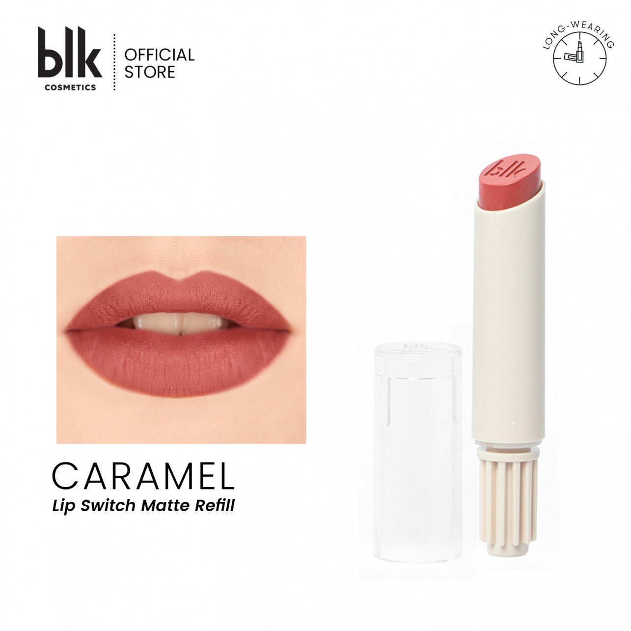 blk Cosmetics Universal Lip Switch Matte Refill (Caramel)