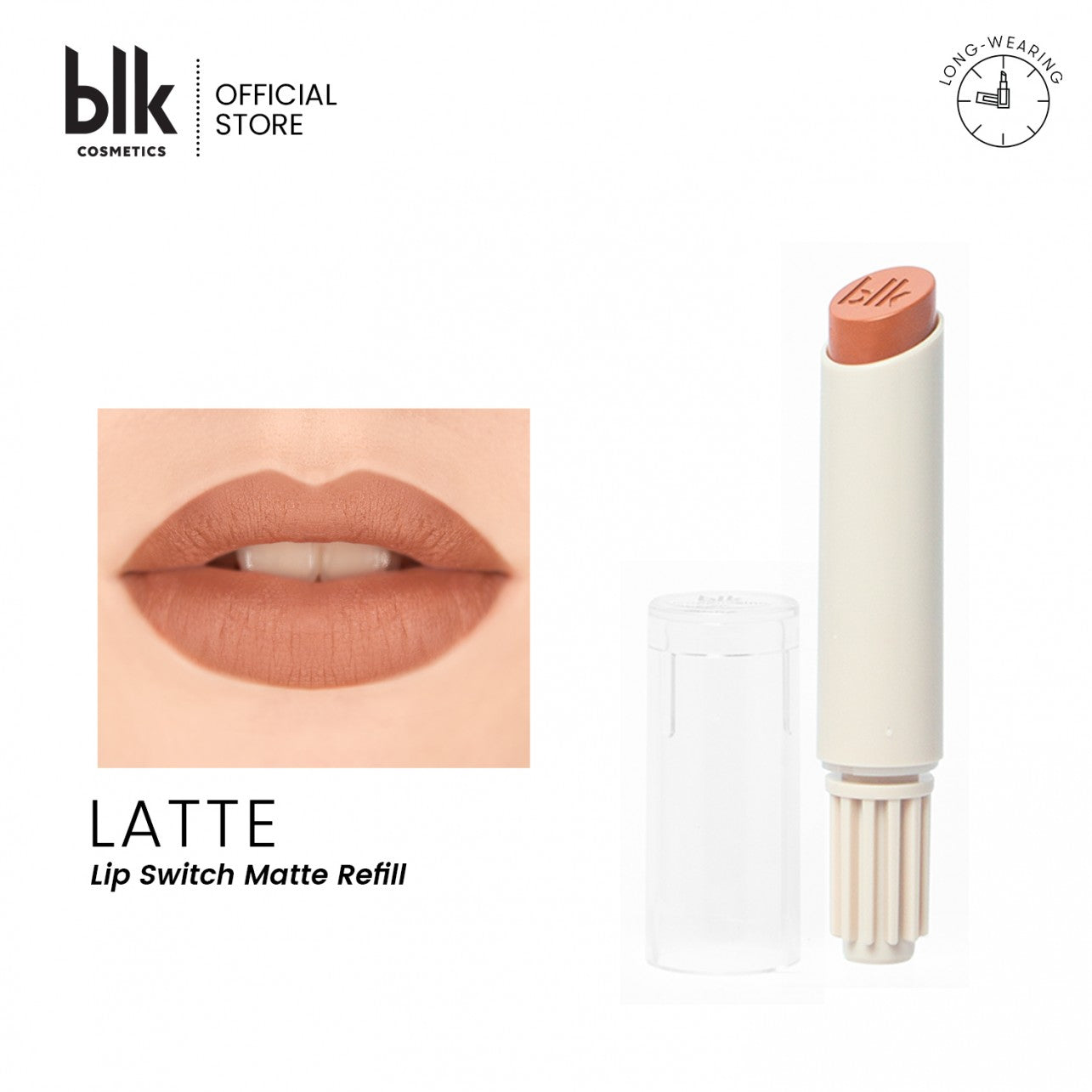 blk Cosmetics Universal Lip Switch Matte Refill (Latte)