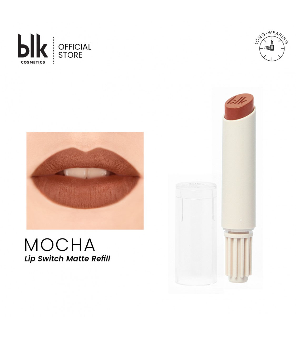 blk Cosmetics Universal Lip Switch Matte Refill (Mocha)