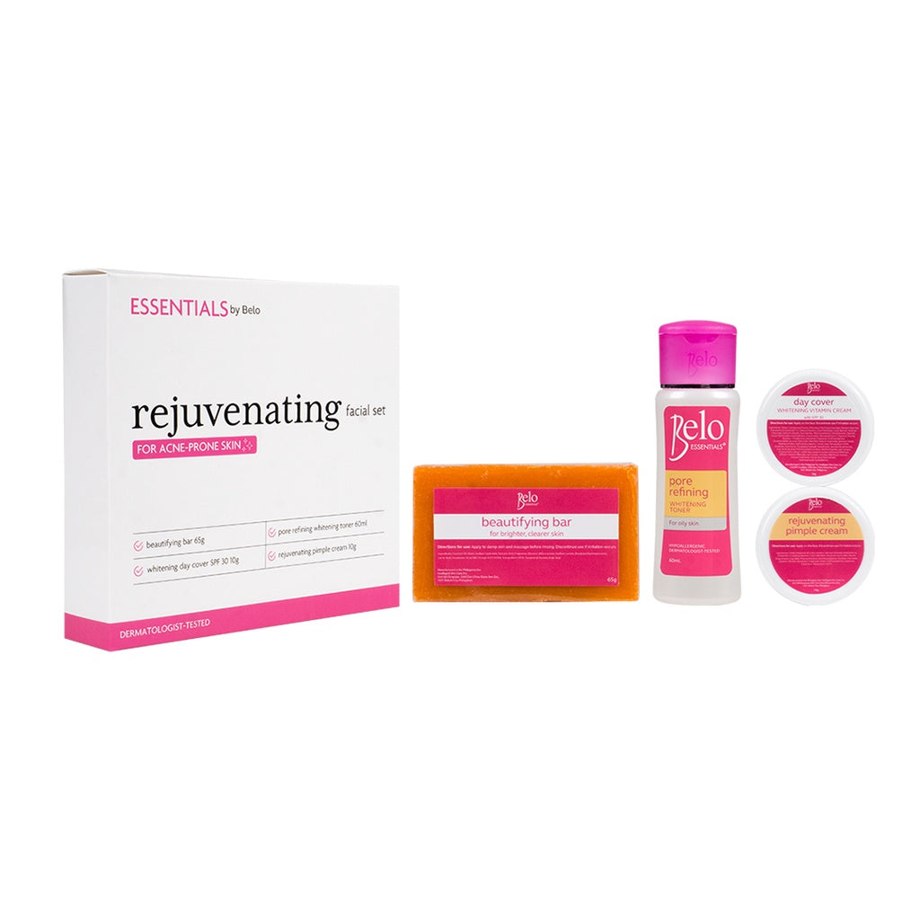 Essentials By Belo Rejuvenating Facial Set (For Acne Prone Skin)