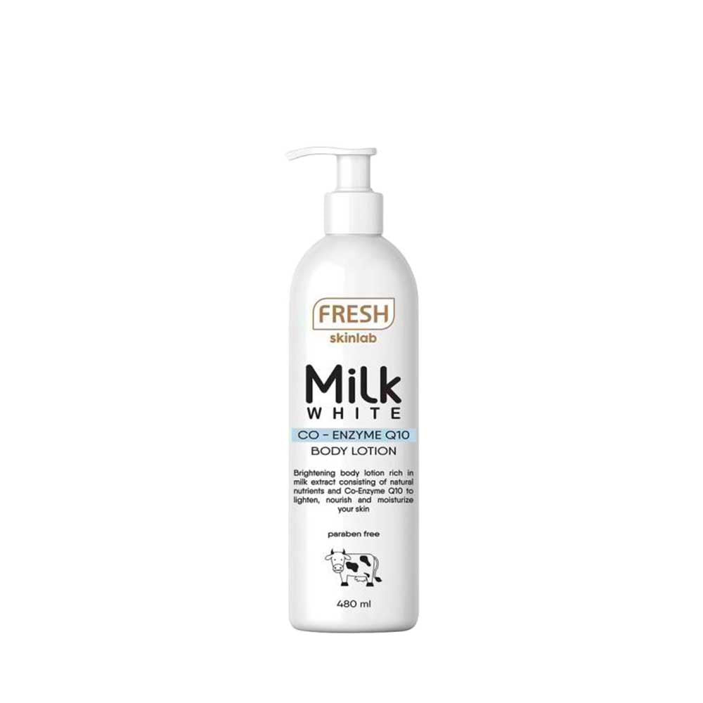 Fresh Skinlab Milk White Co-Enzyme Q10 Body Lotion 480ml | Holla Bella