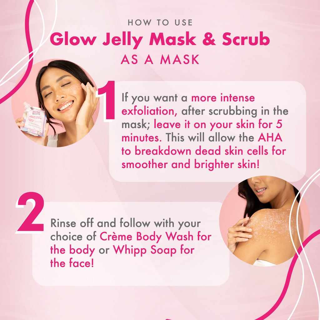 SNAILWHITE Glow Jelly Mask and Scrub 200g