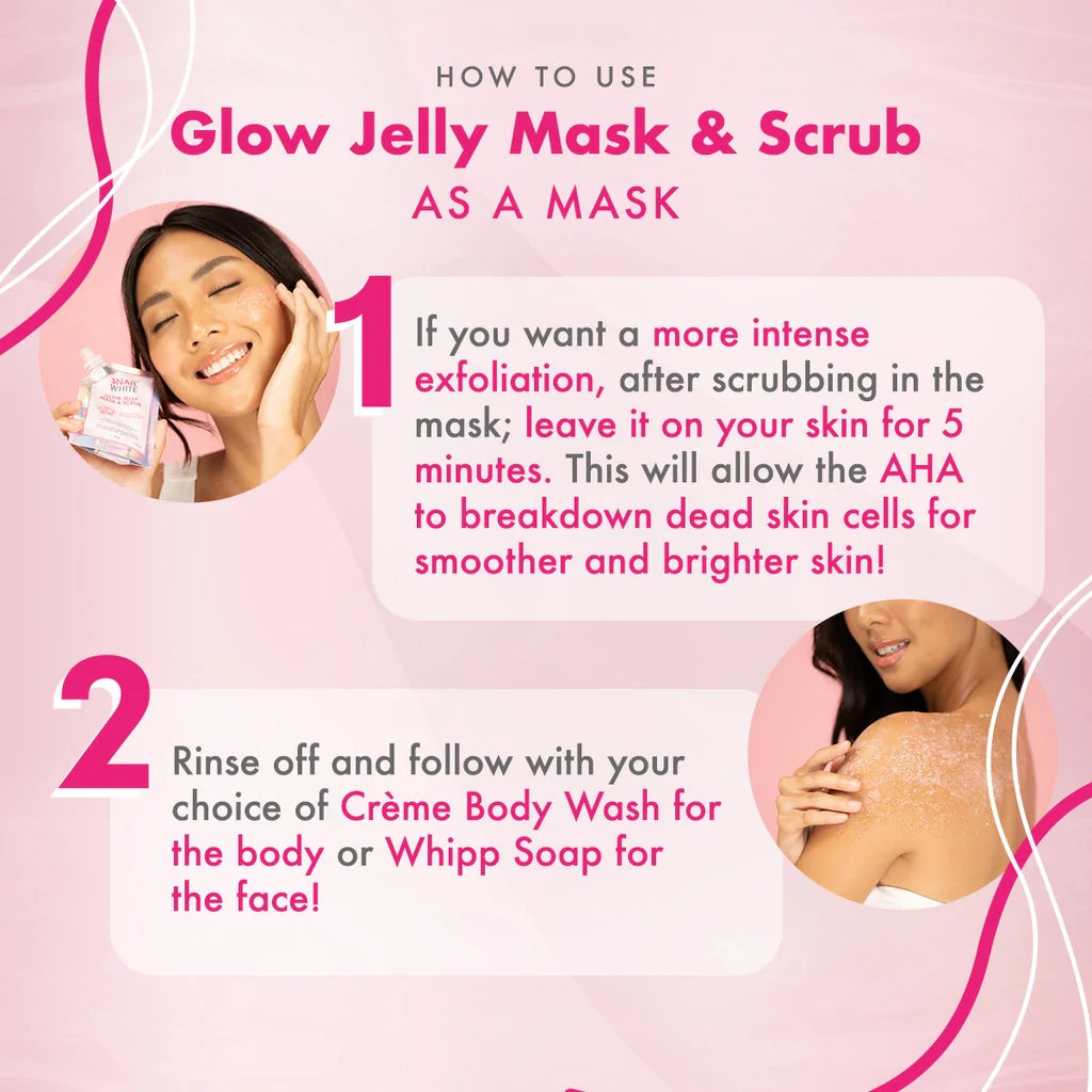 SNAILWHITE Glow Jelly Mask and Scrub 50g