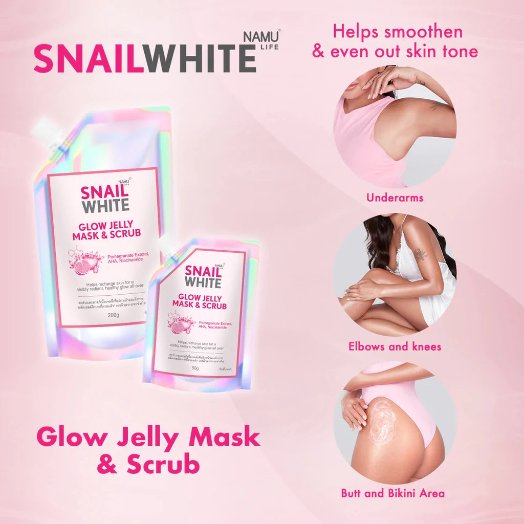SNAILWHITE Glow Jelly Mask and Scrub 50g