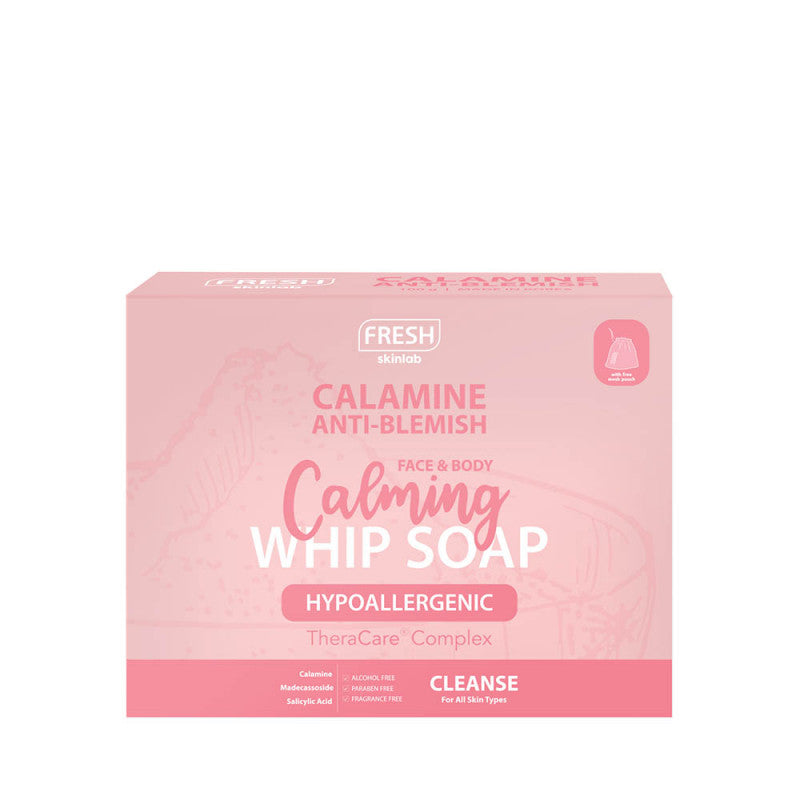 Fresh Skinlab Calamine Anti-Blemish Calming Whip Soap 100g