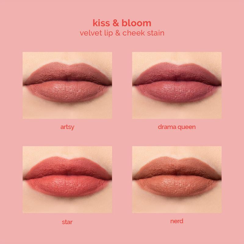 Generation Happy Skin Kiss & Bloom Velvet Lip & Cheek Stain (Nerd)