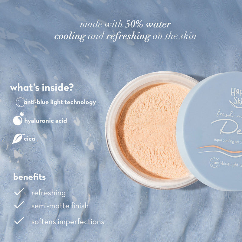 Happy Skin Dew Aqua Cooling Setting Powder (01 Skin)