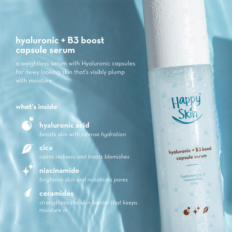 Happy Skin Hyaluronic + B3 Boost Capsule Serum 100ml