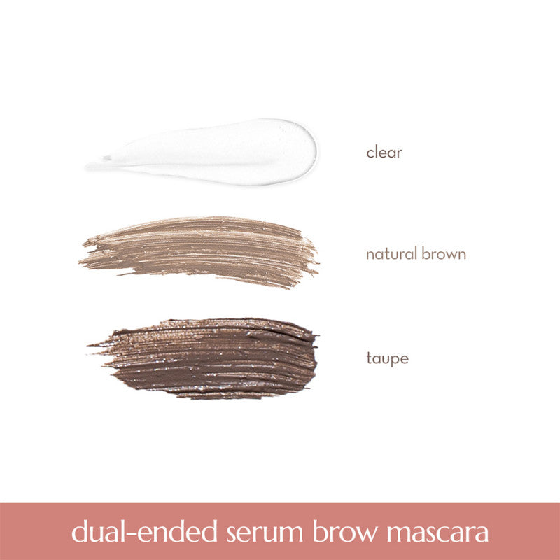 Happy Skin Second Skin Dual-Ended Serum Brow Mascara (Natural Brown)