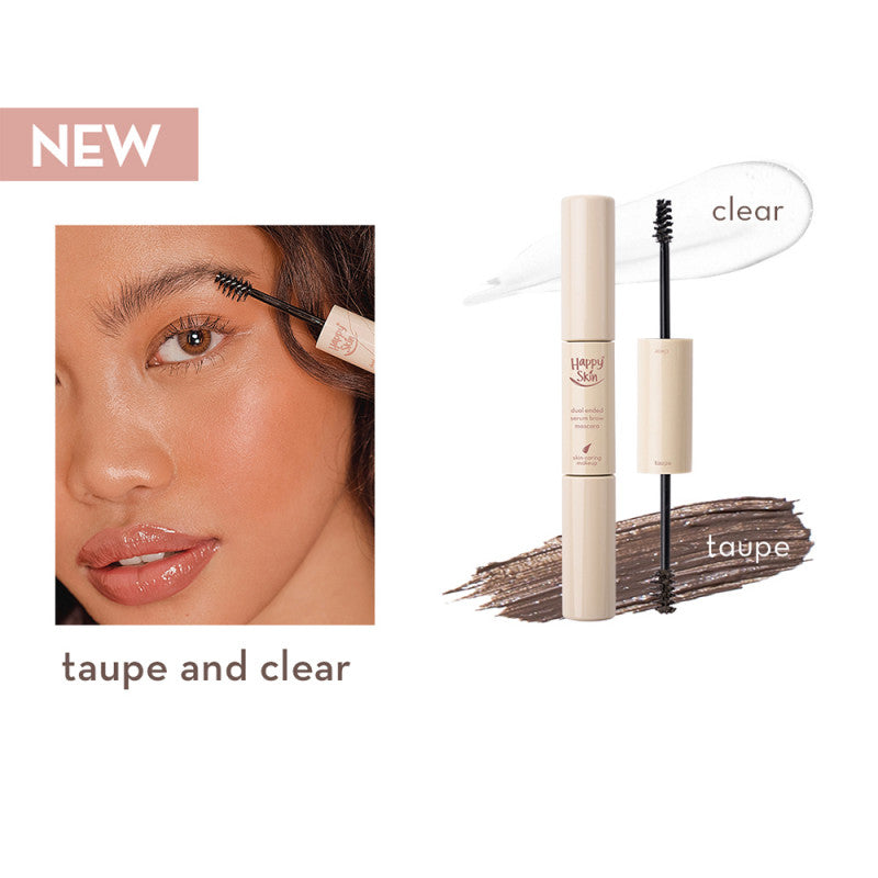 Happy Skin Second Skin Dual-Ended Serum Brow Mascara (Taupe)