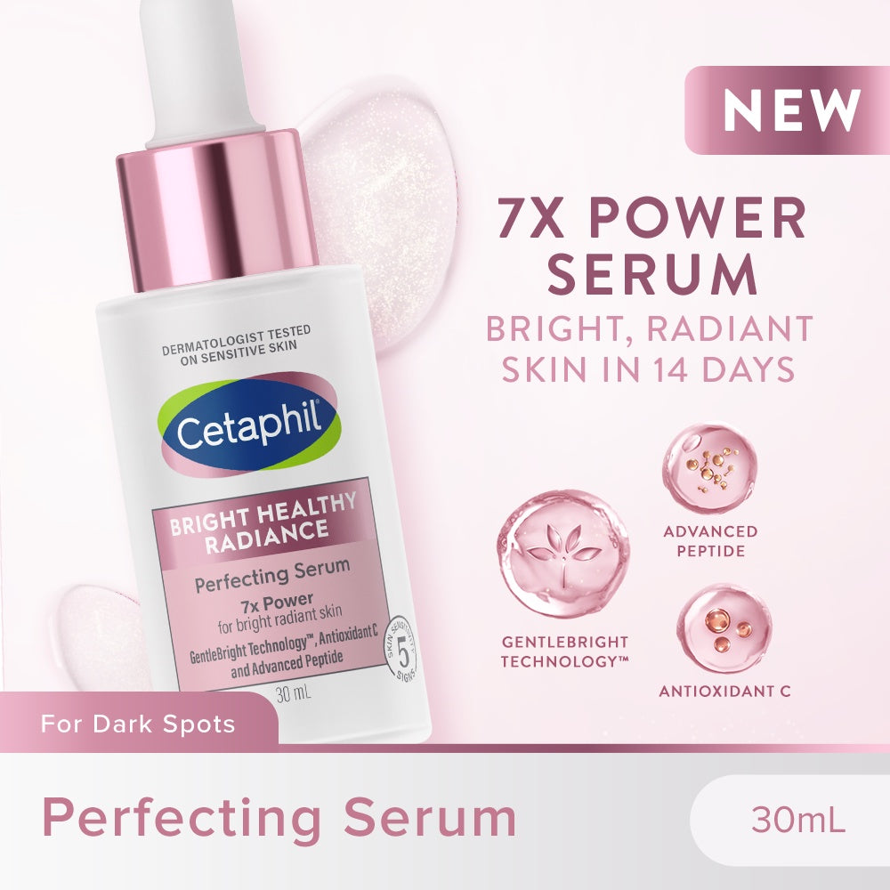 Cetaphil Bright Healthy Radiance Perfecting Serum 30ml [Brightening / Antioxidant C / Niacinamide] - NEW