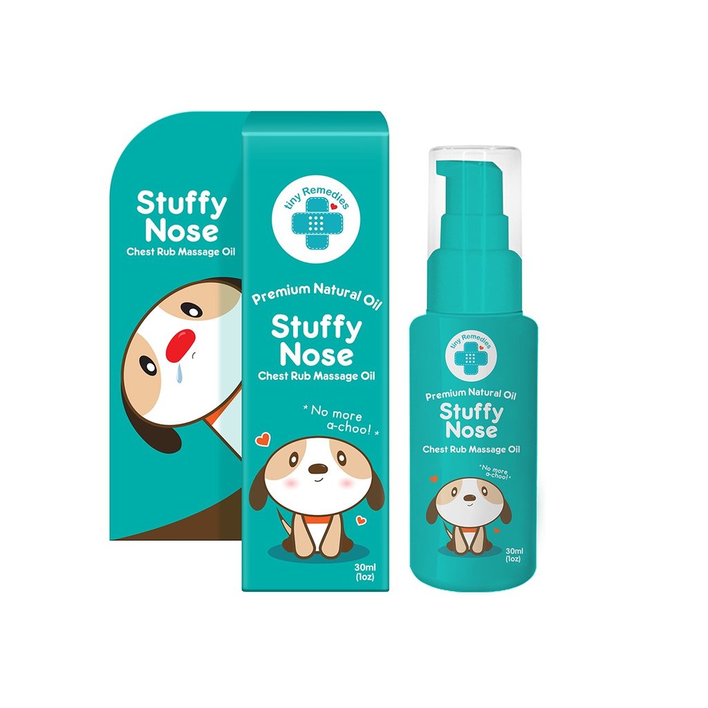 Tiny Remedies Stuffy Nose Chest Rub Massage Oil 30ml